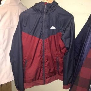 Nike Red and Blue Windbreaker